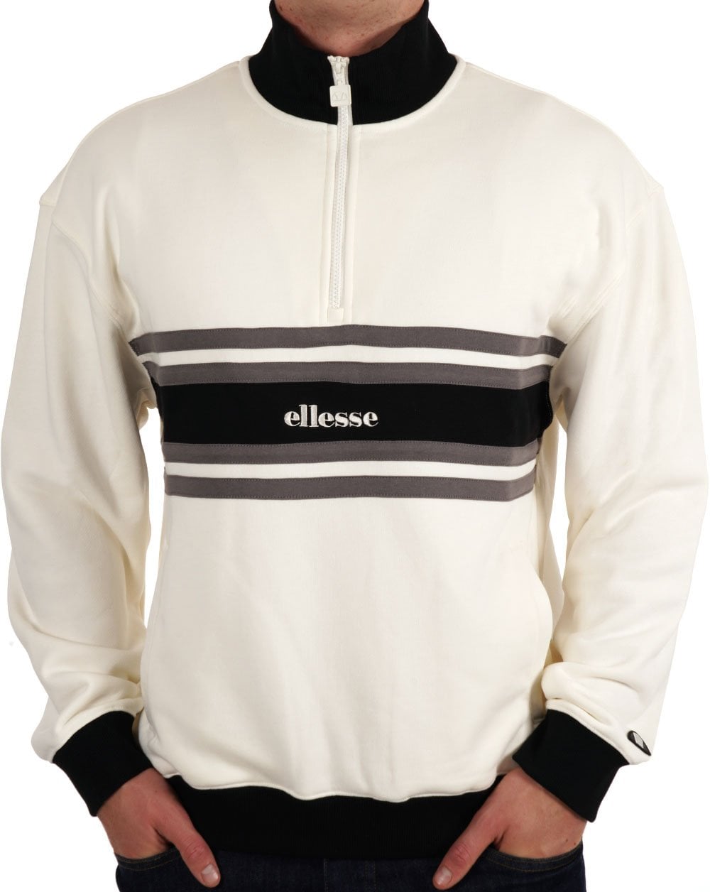 Ellesse Cossoine 1/2 Zip Top Off White