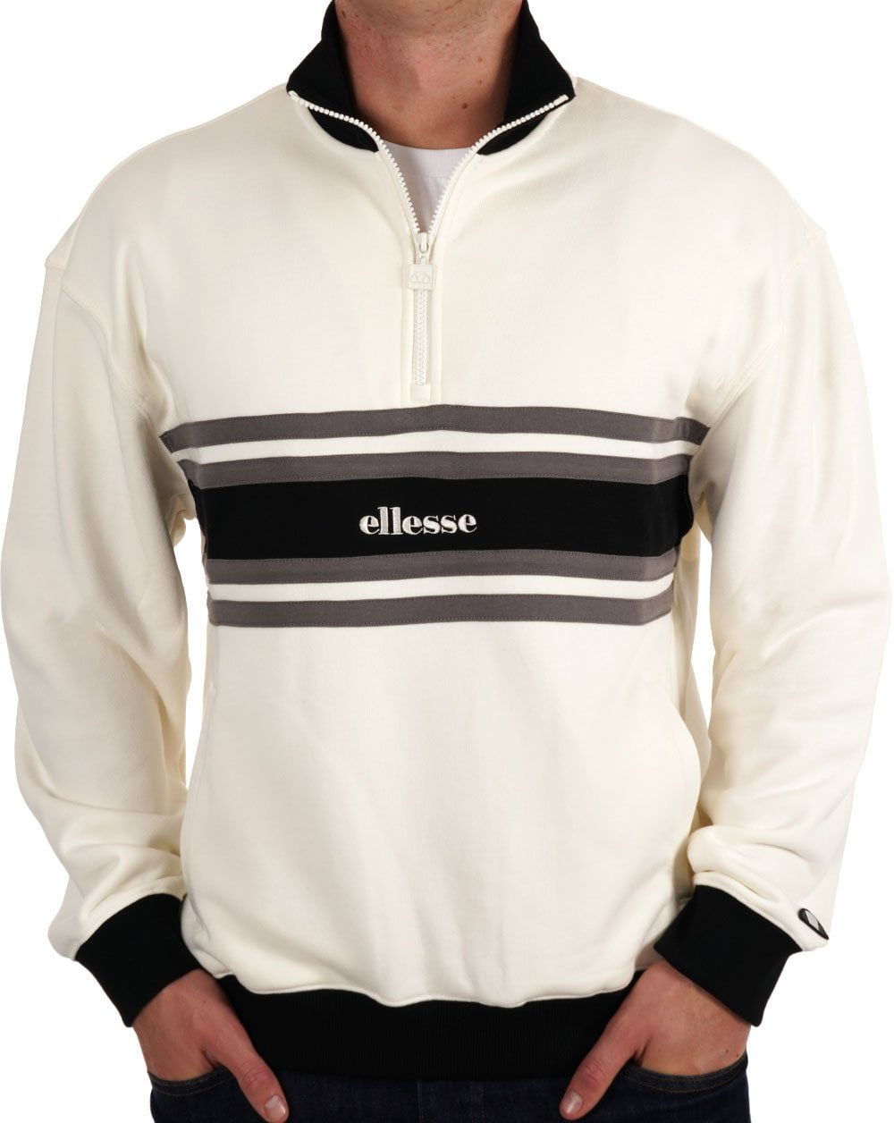Ellesse Cossoine 1/2 Zip Top Off White