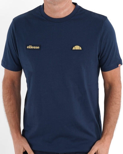 Ellesse Floran T Shirt Navy/Gold