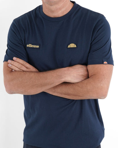 Ellesse Floran T Shirt Navy/Gold