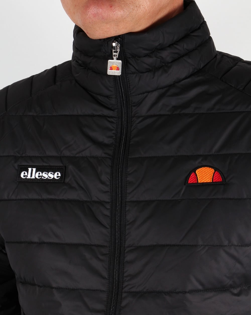 Ellesse Funnel Bubble Jacket Black