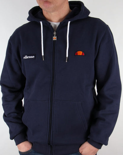 Ellesse Hoodie Navy Full Zip tappa