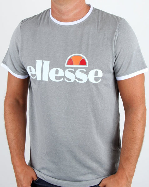 Ellesse Impact Sports T Shirt Grey Marl