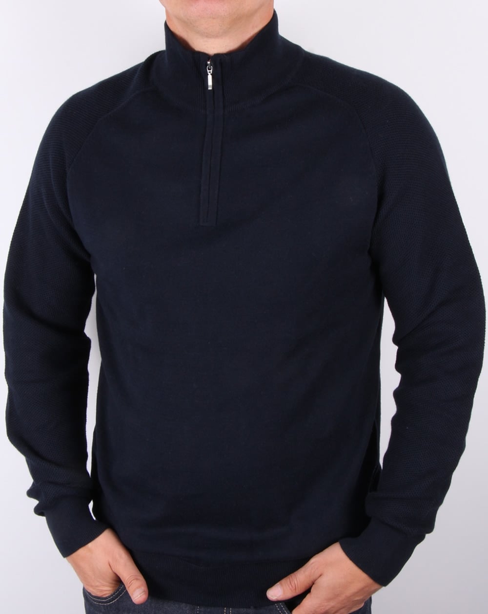 Ellesse Italia Qtr Zip Jumper Navy