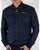Ellesse leather look Bomber Jacket Navy