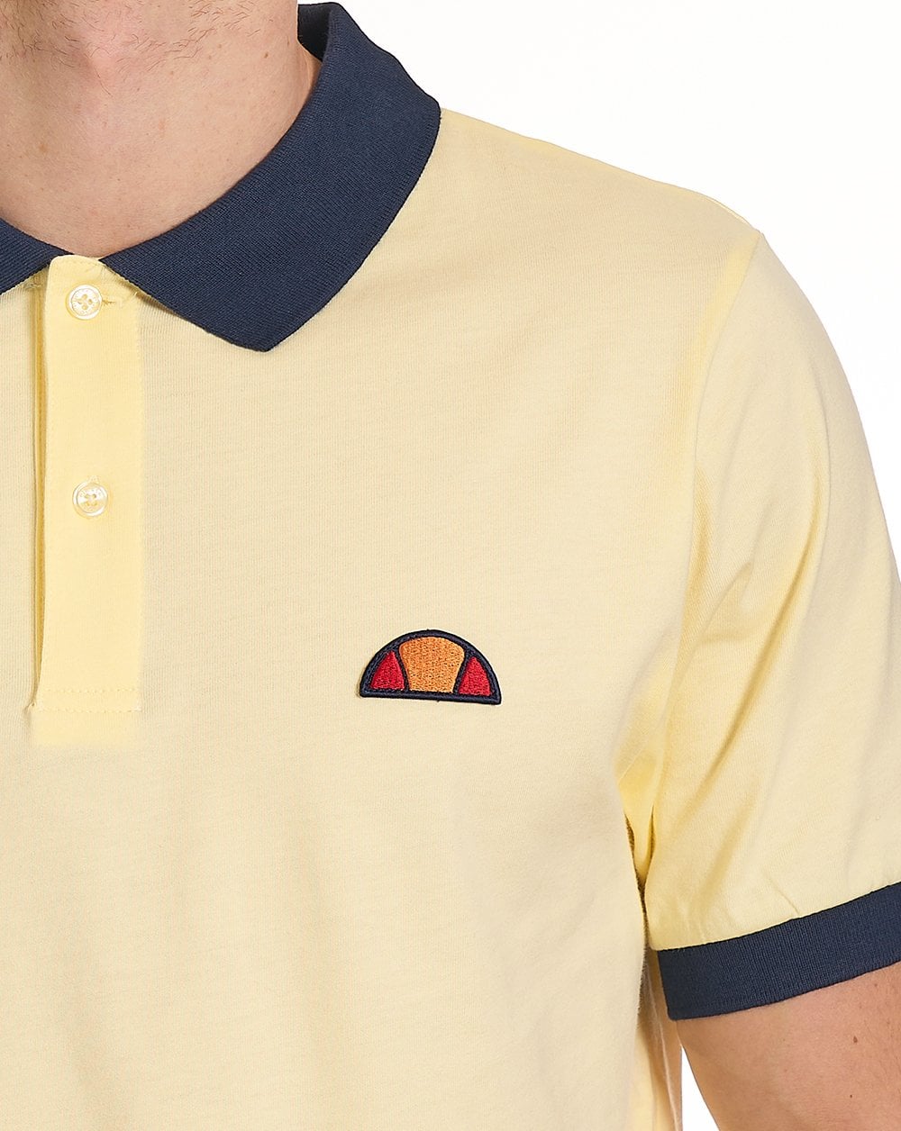 Ellesse Lessepsia Polo Shirt Light Yellow / Navy