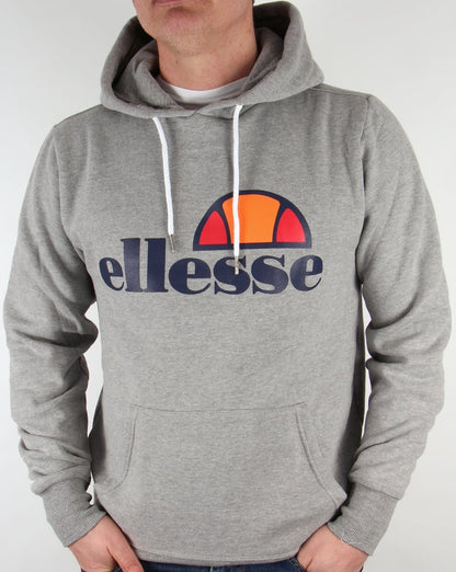 Ellesse Logo Hoody Grey Marl