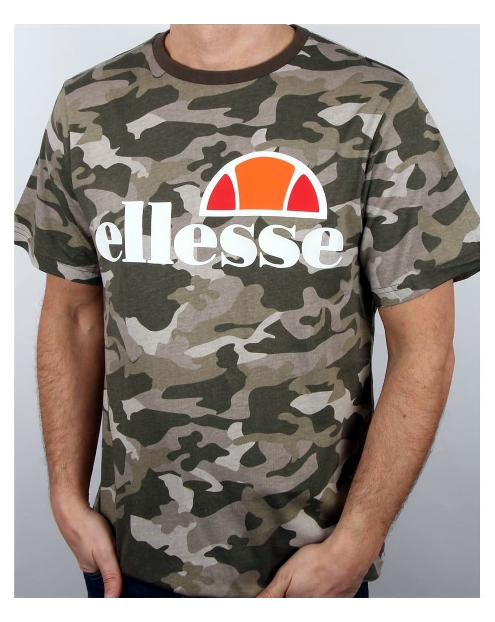 Ellesse Logo T Shirt Camo