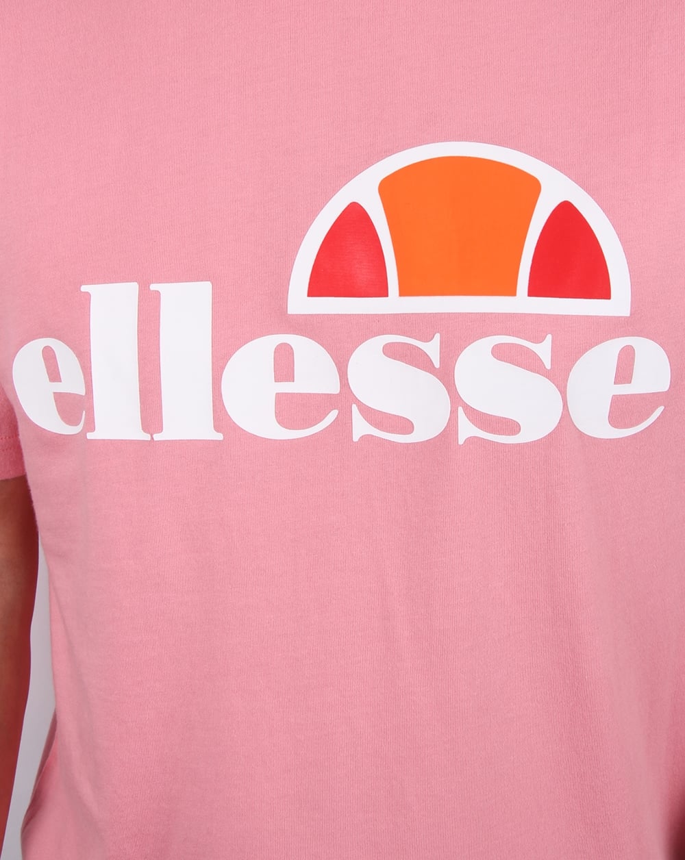 Ellesse Logo T Shirt Candy Pink