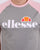 Ellesse Logo T Shirt Grey/pink