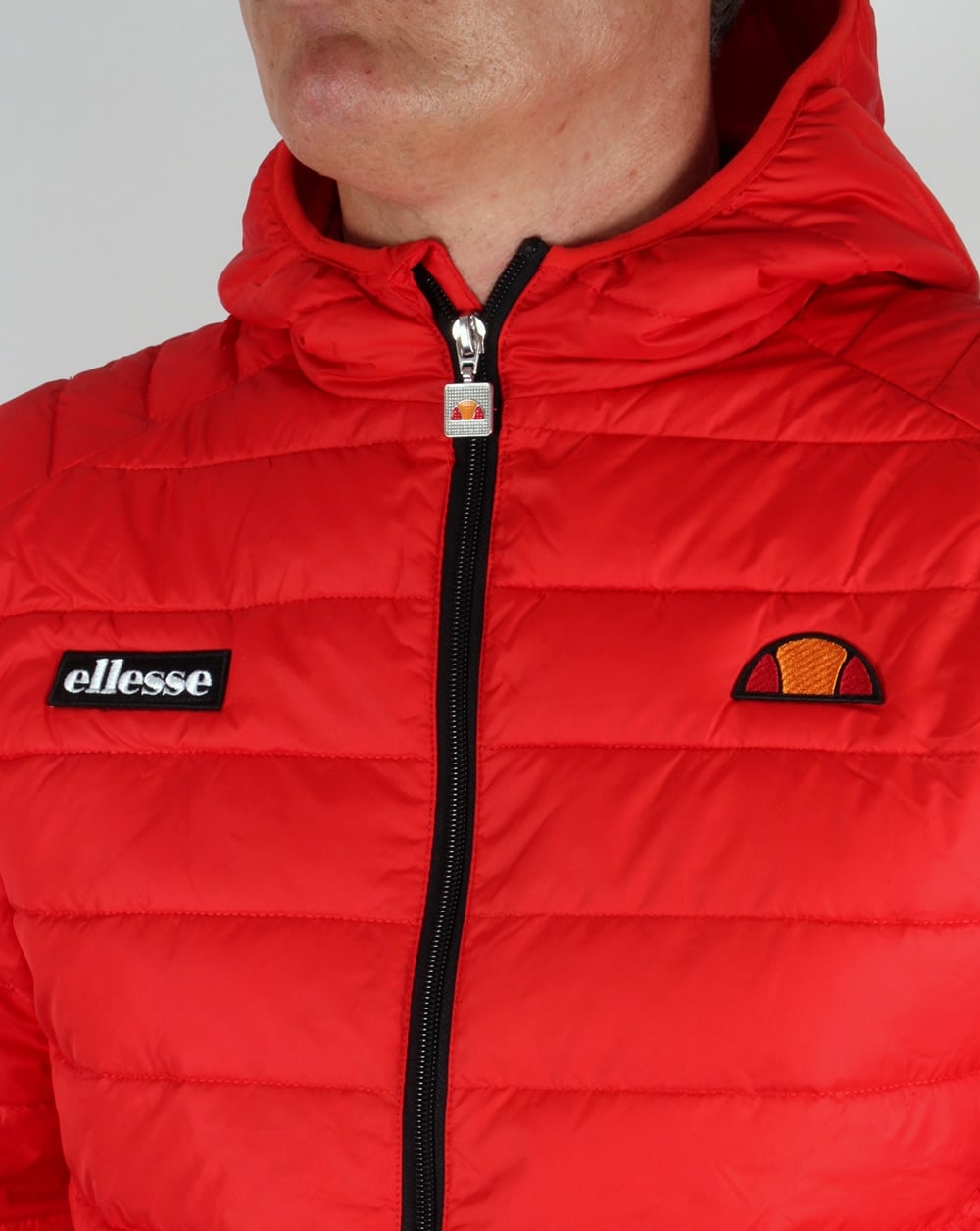 Ellesse Lombardy Bubble Jacket Red