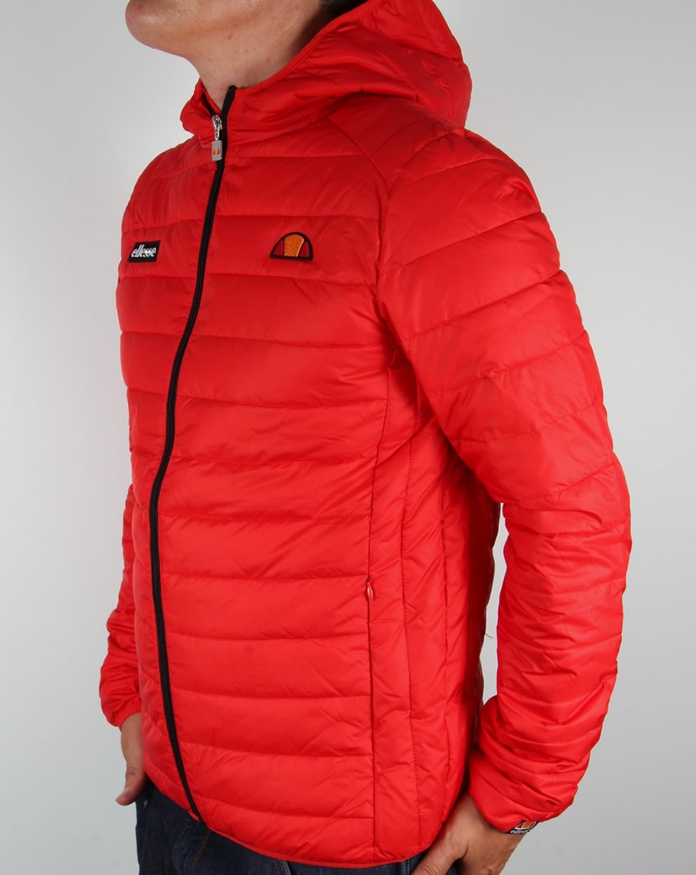 Ellesse Lombardy Bubble Jacket Red