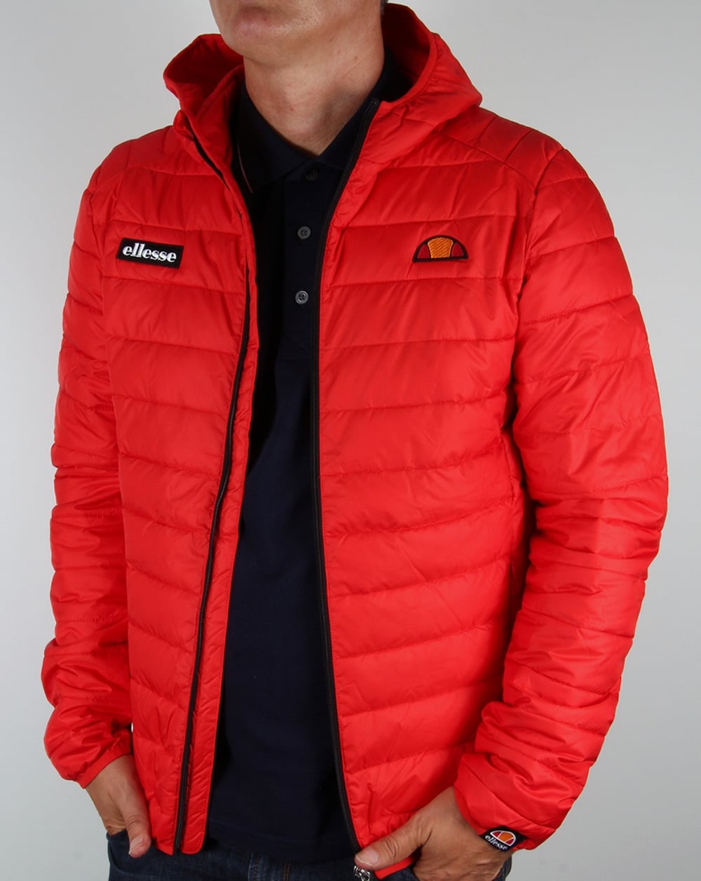 Ellesse Lombardy Bubble Jacket Red