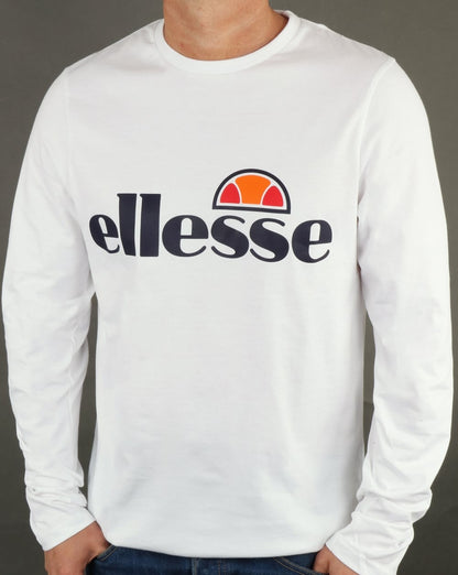 Ellesse Long Sleeve T-Shirt White