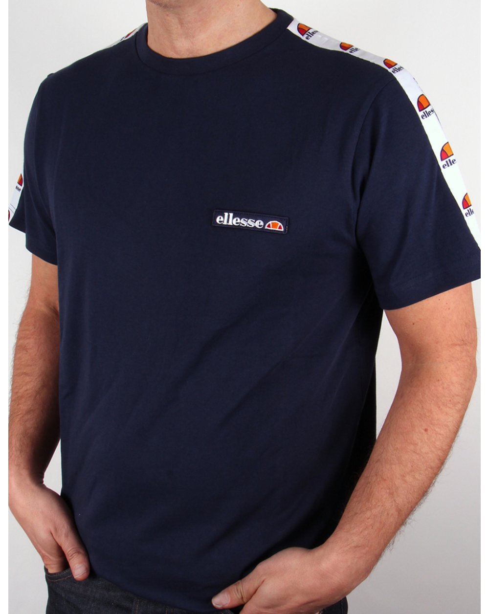 Ellesse Merlo Taping T-shirt Navy Blue