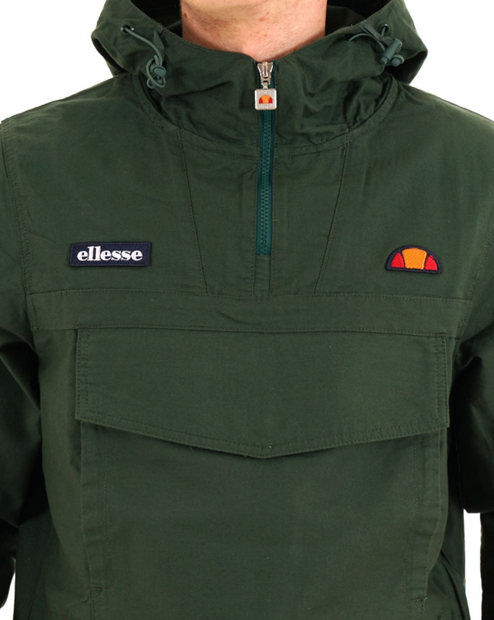 Ellesse Mont Canvas Overhead Jacket Dark Green