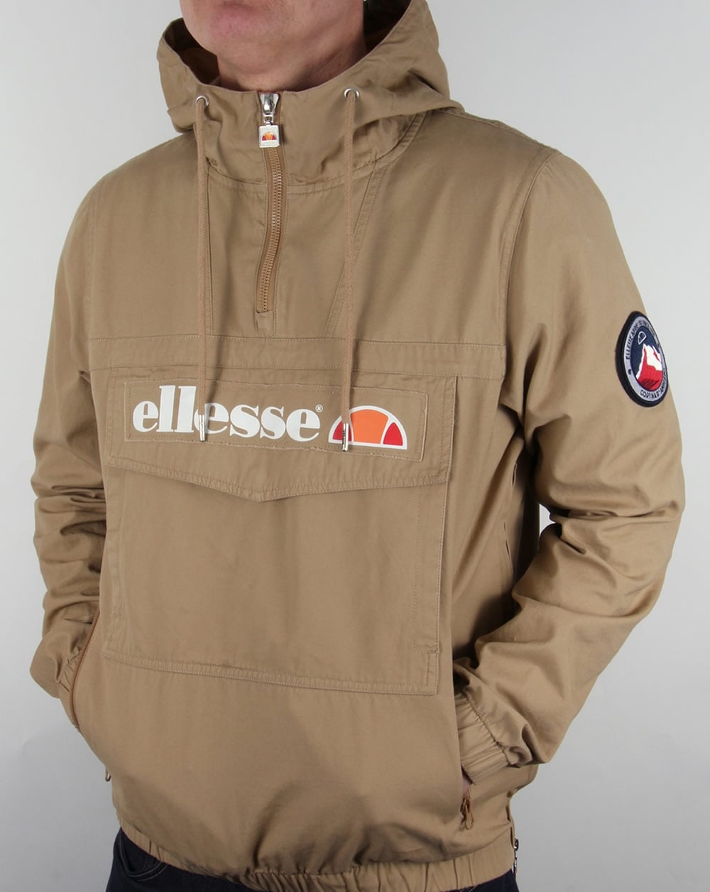 Ellesse Mont Quarter Zip Jacket Tannin