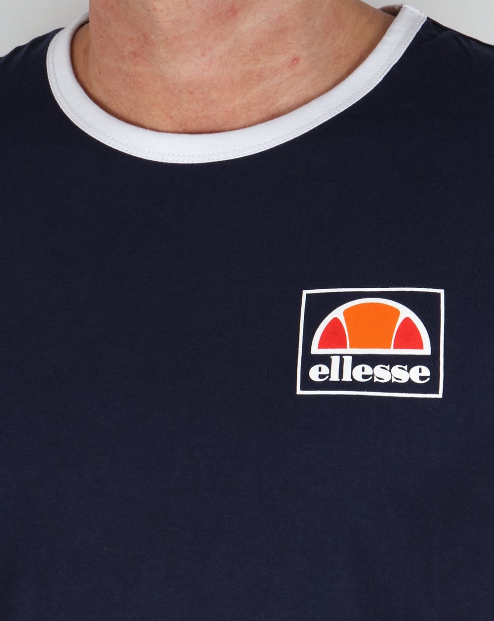 Ellesse Monte Ringer T Shirt Navy