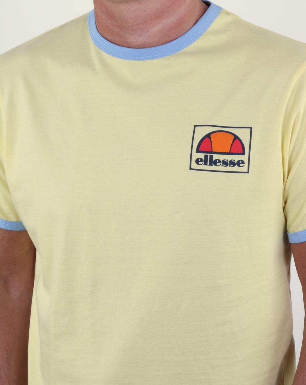 Ellesse Montefello Ringer T Shirt Lemon Yellow