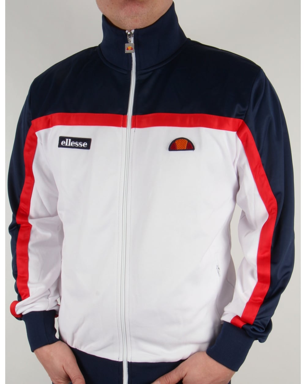Ellesse Moresco Track Top White/navy/red