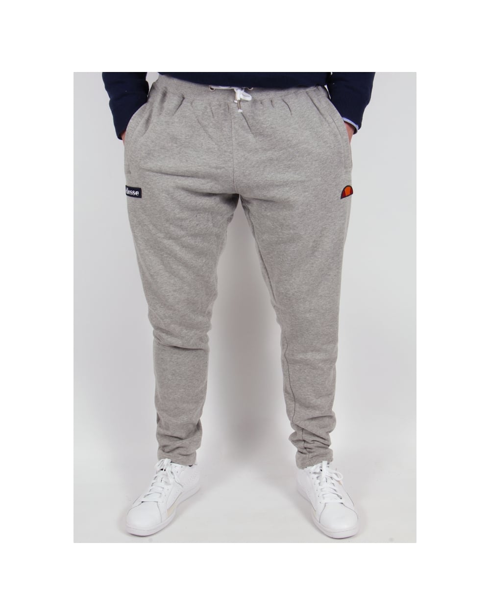 Ellesse Morrone Fleece Track Bottoms Grey Marl
