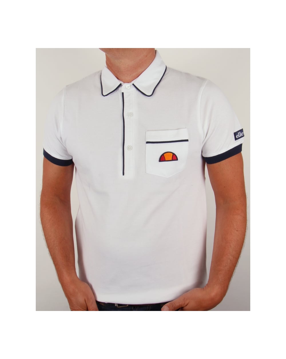 Ellesse Parma Polo Shirt White