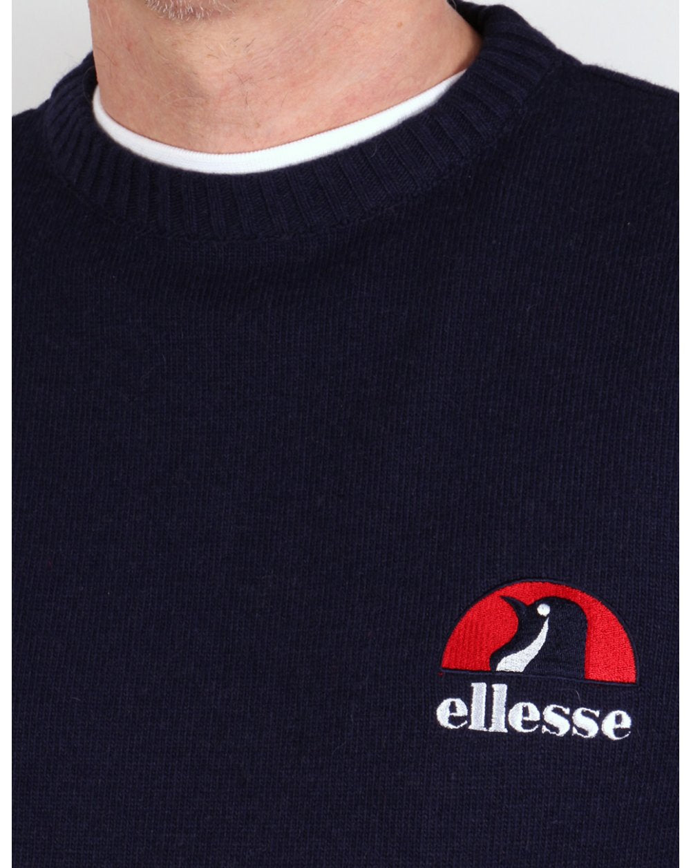 Ellesse Penguin Cervinia Jumper Navy