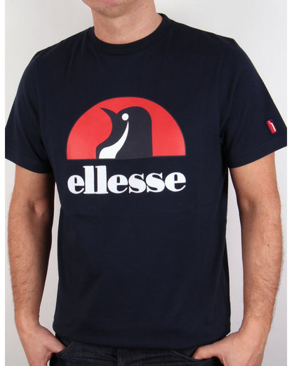 Ellesse Penguin Logo T-shirt Navy Blue