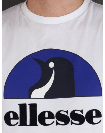 Ellesse Penguin Logo T-shirt White-Royal