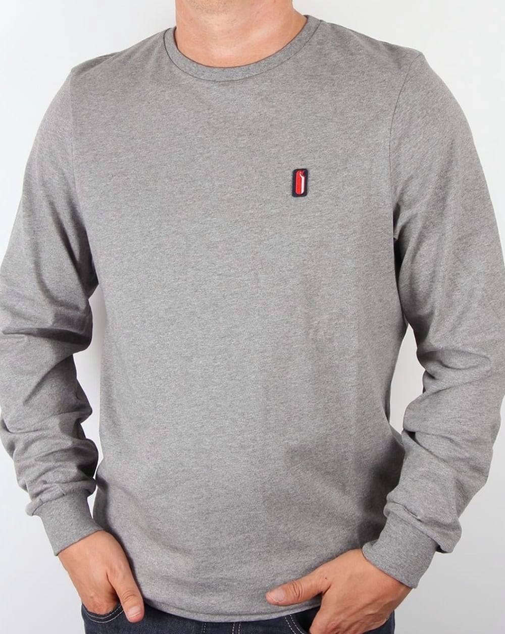 Ellesse Penguin Long Sleeve T Shirt 2 Pack Navy/Charcoal