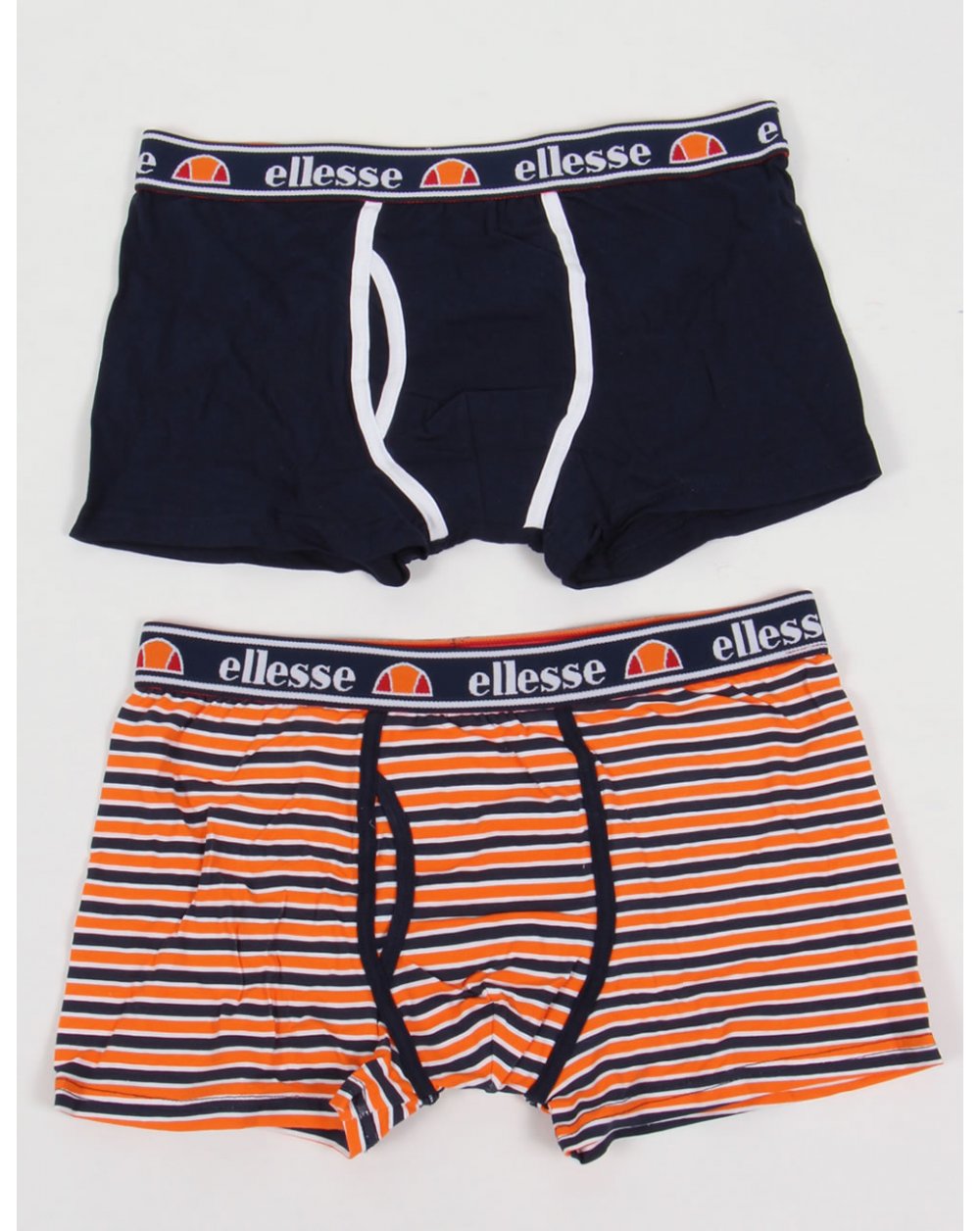Ellesse Piota Boxer Shorts Twin Pack Navy/white