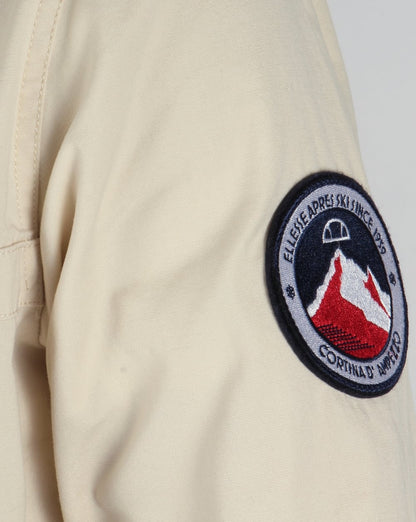 Ellesse QTR Zip Smock Jacket Light Stone