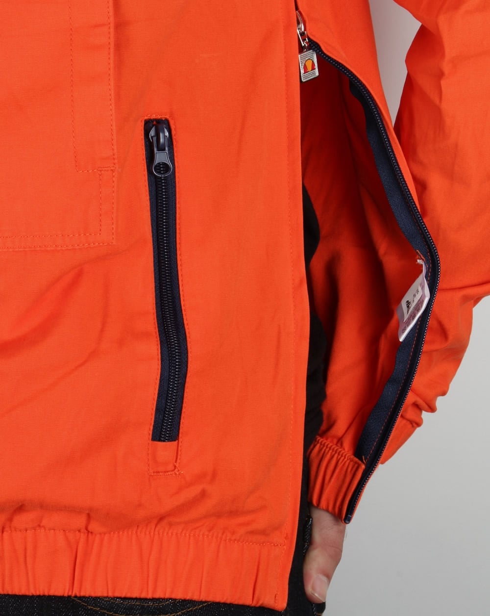 Ellesse QTR Zip Smock Jacket Orange