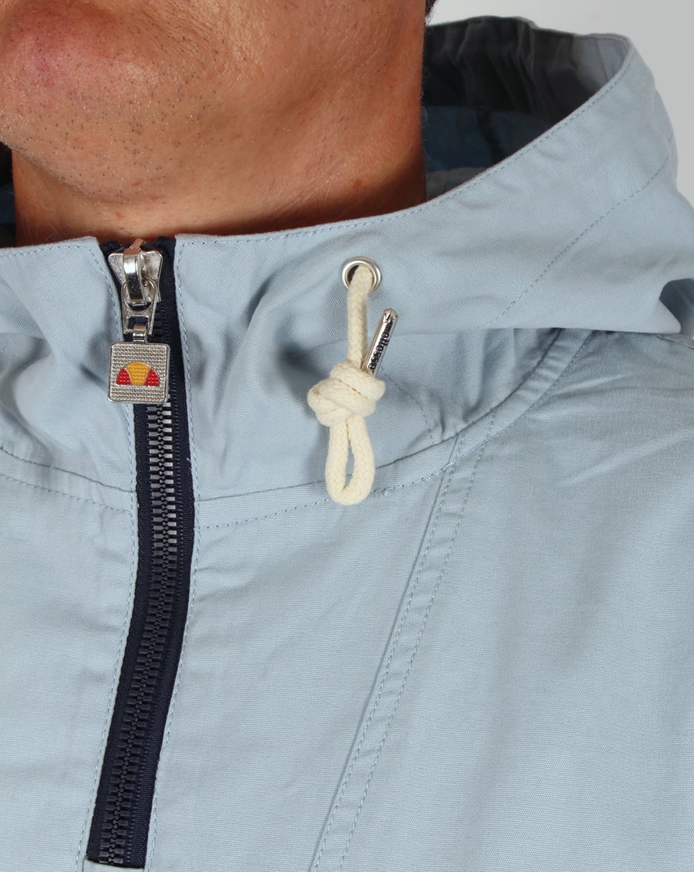 Ellesse QTR Zip Smock Jacket Sky