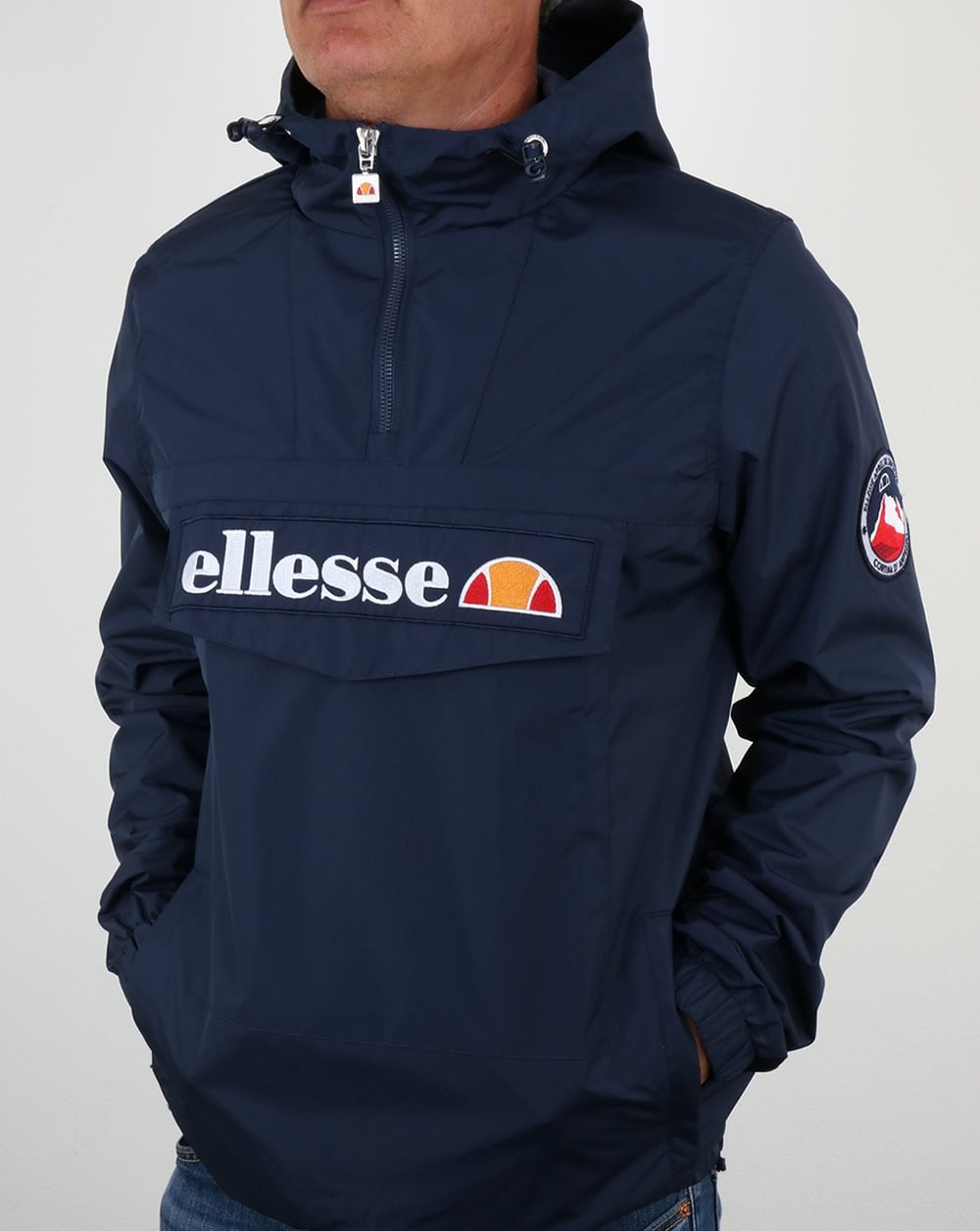 Ellesse Quarter Zip Jacket Navy Blue