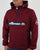 Ellesse Quarter Zip Overhead Jacket in Burgundy