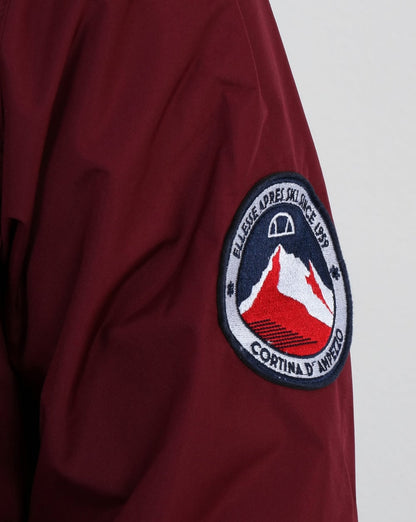 Ellesse Quarter Zip Overhead Jacket in Burgundy