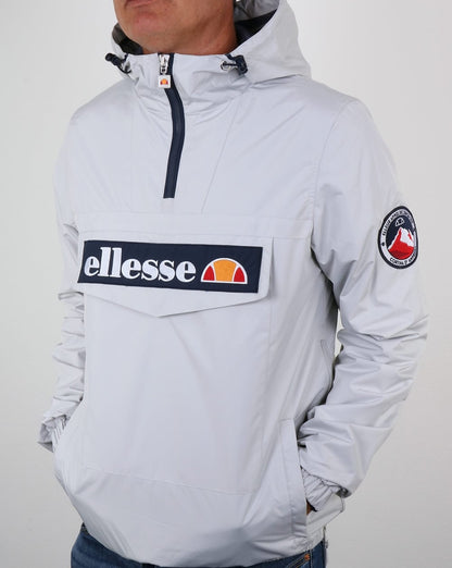 Ellesse Quarter Zip Overhead Jacket Light Grey