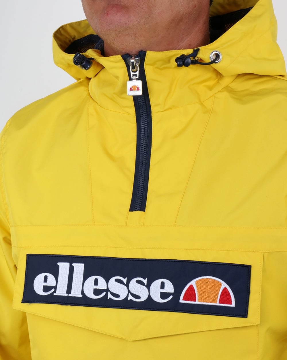Ellesse Quarter Zip Overhead Jacket Yellow