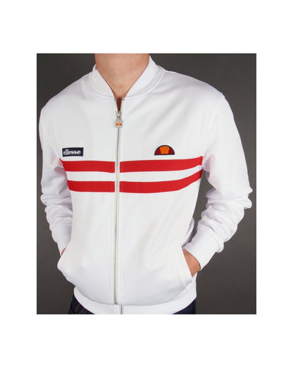 Ellesse Rimini 2 Track Top White/Red