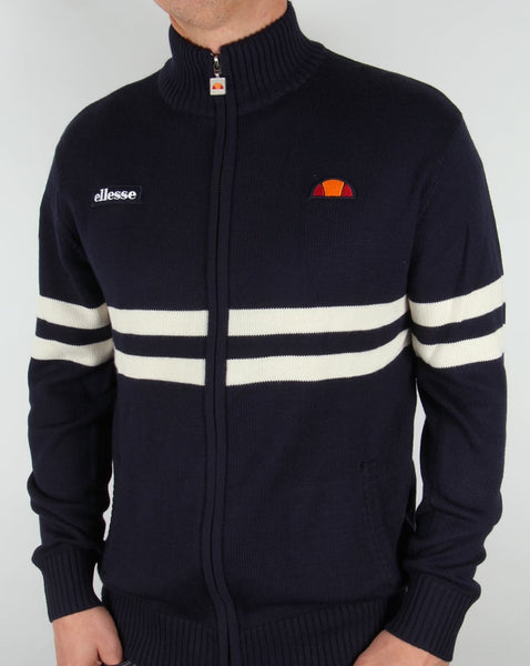 Ellesse Rimini Full Zip Knit Navy
