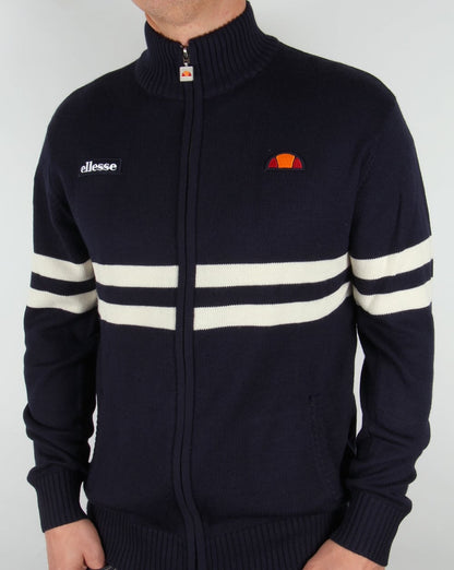 Ellesse Rimini Full Zip Knit Navy