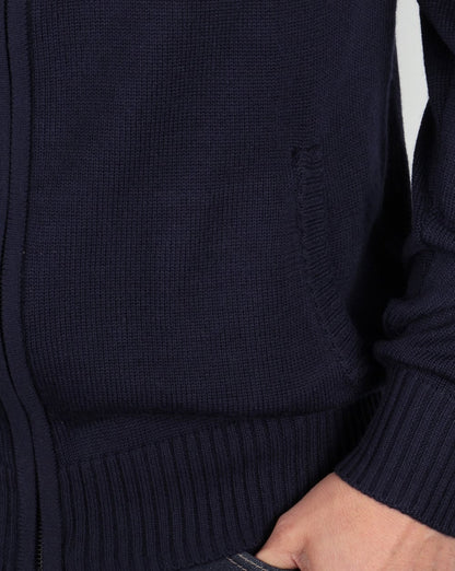 Ellesse Rimini Full Zip Knit Navy