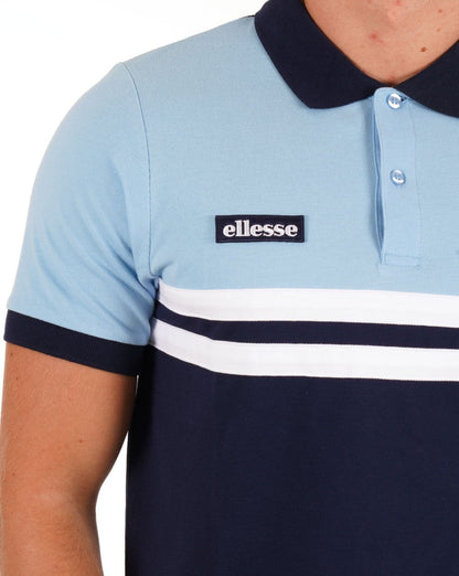 Ellesse Rimini Polo Shirt Sky Blue/Navy