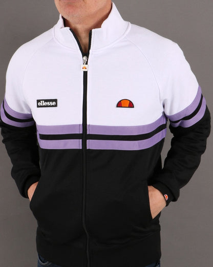 Ellesse Rimini Track Top Black/White/Lilac