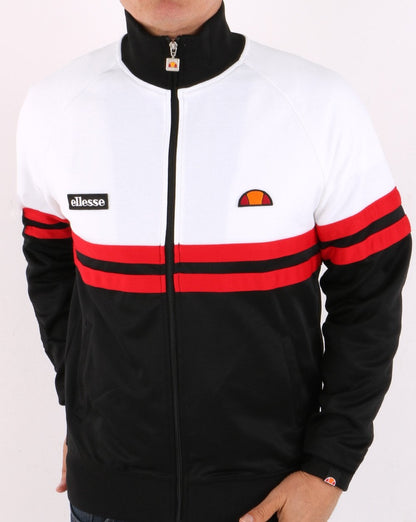 Ellesse Rimini Track Top Black/White/Red