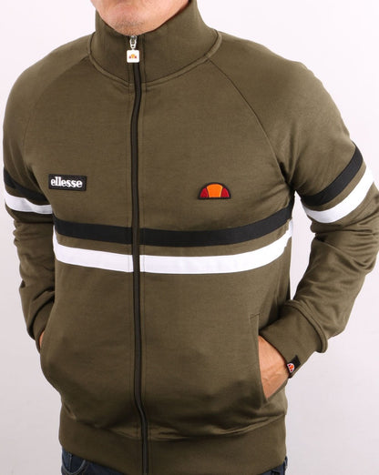 Ellesse Rimini Track Top Khaki/Black/White