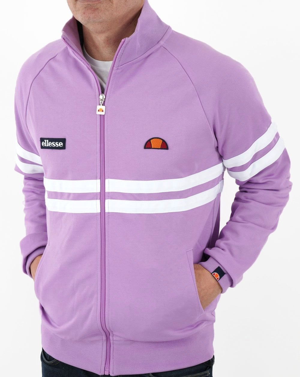 Ellesse Rimini Track Top Lilac/White