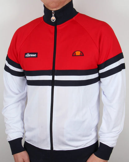 Ellesse Rimini Track Top Red/White/Navy