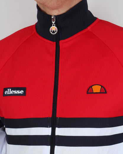 Ellesse Rimini Track Top Red/White/Navy